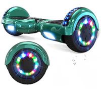 VOUUK Hoverboard, Hoverboard de 2 Ruedas de 6,5 Pulgadas con Altavoz Bluetooth con Luces LED Para Niños y Adultos…