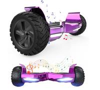 VOUUK Hoverboard Todoterreno Hummer de 8,5 Pulgadas, Control por App, con Bluetooth y Luces LED, Potente Motor, Adecuada para Adultos y niños