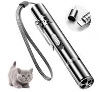 VOVIGGOL Juguetes interactivos para gatos y perros, juguete eléctrico con LED, entrenamiento y ejercicios, recargable por USB