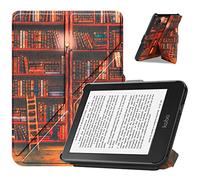 VOVIPO Caso Slimshell para Kobo Clara Colour/Clara BW 2024 6" eReader, Ultra Delgado y Ligero Funda Protectora con sueño automático/Despertar para Kobo Colour 6 Pulgadas-Library