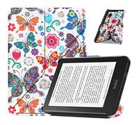 VOVIPO Caso Slimshell para Kobo Clara Colour/Clara BW 2024 6" eReader, Ultra Delgado y Ligero Funda Protectora con sueño automático/Despertar para Kobo Colour 6 Pulgadas-Butterfly