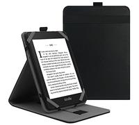 VOVIPO Funda Protectora Universal para Kindle Paperwhite Kobo eReader de 6 Pulgadas, Funda Folio Compatible con BQ Kobo Kindle Sony Pocketook Tolino de 6",Tener múltiples perspectivas-Black