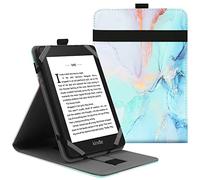 VOVIPO Funda Protectora Universal para Kindle Paperwhite Kobo eReader de 6 Pulgadas, Funda Folio Compatible con BQ Kobo Kindle Sony Pocketook Tolino de 6",Tener múltiples perspectivas-Marble Blue