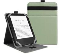 VOVIPO Funda Protectora Universal para Kindle Paperwhite Kobo eReader de 6 Pulgadas, Funda Folio Compatible con BQ Kobo Kindle Sony Pocketook Tolino de 6",Tener múltiples perspectivas,Matcha Verde