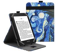 VOVIPO Funda Protectora Universal para Kindle Paperwhite Kobo eReader de 6 Pulgadas, Funda Folio Compatible con BQ Kobo Kindle Sony Pocketook Tolino de 6",Tener múltiples perspectivas-Starry Sky