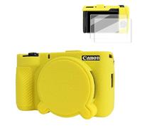 VOVMOEYA Funda para cámara Canon PowerShot V1 con 2 Protectores de Pantalla, Silicona, Estuche, Cubitera, Bolsa, Accesorios, Suave, Protectora, Ligera, Tapa de Objetivo Desmontable, Camera Case