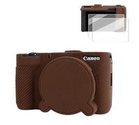 VOVMOEYA Funda para cámara Canon PowerShot V1 con 2 Protectores de Pantalla, Silicona, Suave Protectora Ligera, Tapa de Objetivo Desmontable