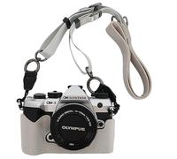 VOVMOEYA Funda para cámara OM-5 Mark II con Correa Ajustable para el Hombro, Olympus om5 mk2 Estuche de Cuero PU, Cubitera, Bolsa, Accesorios, Elegante, Protectora, Ajuste preciso, Camera Case