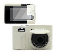 VOVMOEYA Funda para cámara Panasonic Lumix DC-TZ99 con 2 Protectores de Pantalla y 1 Correa de Mano, Silicona, TZ99 Estuche, Cubitera, Bolsa, Accesorios, Suave, Protectora, Ligera, ZS99 Camera Case