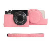 VOVMOEYA Funda para cámara Panasonic Lumix DC-TZ99 con Correa para el Hombro, Cuero PU, TZ99 Estuche, Cubitera, Bolsa, Accesorios, Elegante, Protectora, Ajuste preciso, Camera Case