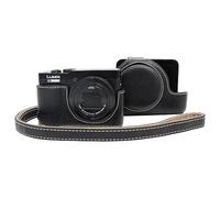 VOVMOEYA Funda para cámara Panasonic Lumix DC-TZ99 con Correa para el Hombro, Cuero PU, TZ99 Estuche, Cubitera, Bolsa, Accesorios, Elegante, Protectora, Ajuste preciso, Camera Case