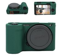 VOVMOEYA Funda para cámara Sony ZVE10II, 1 funda de silicona, 1 protector de pantalla, 1 funda de zapata caliente, 1 funda de silicona para cámara Alpha ZVE10 II, accesorios ZV-E10II, funda protectora