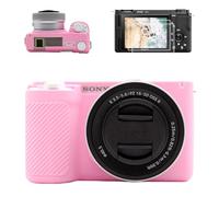 VOVMOEYA Funda para cámara Sony ZVE10II, 1 funda de silicona, 2 protectores de pantalla, 1 funda de zapata caliente, 1 funda de silicona para cámara Alpha ZVE10 II, accesorios ZV-E10II, funda