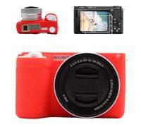 VOVMOEYA Funda para cámara Sony ZVE10II, 1 funda de silicona, 2 protectores de pantalla, 1 funda de zapata caliente, 1 funda de silicona para cámara Alpha ZVE10 II, accesorios ZV-E10II, funda