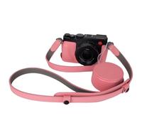 VOVMOEYA Kit de funda protectora para cámara Leica D-LUX8, para Leica DLUX8 Media funda D-LUX 8 con tapa frontal para lente con correa para el hombro, Pink, Funda para cámara retro