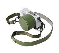 VOVMOEYA Kit de funda protectora para cámara Sony ZV-E10 II sin espejo, para Sony ZVE10II Media funda ZV-E10II con tapa frontal de lente de 16-50 mm con correa para el hombro, Green, Funda para cámara