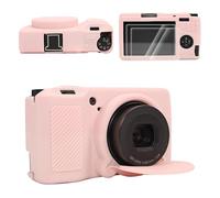 VOVMOEYA Para Ricoh GRIII/GRIIIx/GR3/GR3X Silicone Case,【Case*1 Protector de pantalla*2 Hot Shoe Cover*1】 GR IIIx Protective Cover Camera Case for Ricoh GR III Detachable Lens Cover Lightweight-TXPK