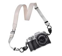VOVMOEYA X-T50 - Correa para el cuello de la cámara, correa ajustable de poliuretano para fotógrafos para Fujifilm/Nikon/Canon/Sony/Minolta/para cámaras Panasonic/SLR/DSLR, gris, from 49.6in to