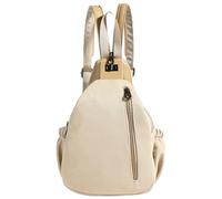 Vovtva Bag, Women's Multi-Compartment Crossbody Bag with Anti-Theft Pocket, Backpack for Travel & Daily Use(Beige)
