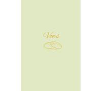 Vows Book | Sage Green & Gold: Classic Minimalist Hardcover Wedding Vow Book with 73 lined pages for Ceremony Keepsakes | 5.5x8.5 inches (The Wedding Vows Books Collection)