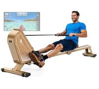 VOWVIT Máquina de remo para casa OR3, dispositivo de remo magnético con monitor Bluetooth, 16 niveles de resistencia, remo compacto con capacidad de peso de 160 kg, almacenamiento vertical, 2 años de