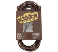 Vox VAC-19BR - Cable para guitarra jack (profesional, acodado, 5.8 m, trenzado, conector chapado en oro)
