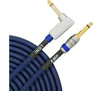 Vox VBC-13BL - Cable para guitarra jack (profesional, 4 m, trenzado, conector chapado en oro), color negro