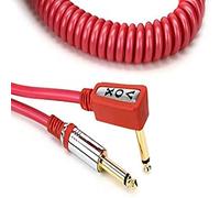 Vox VCC090RD - Cable jack a jack (9 m, en espiral, conector chapado en oro), color rojo