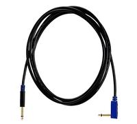 Vox VGS030 - Cable para guitarra jack (acodado, 3 m, conector chapado en oro), color negro