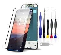 VOXATVO Pantalla LCD de 6,1 para iPhone 11:incluye pantalla táctil y marco | FHD LCD, Incluye lámina protectora de cristal, compatible con Face ID y True Tone, A2111/A2223/A2221