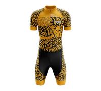 VOXCAUTQ Conjunto de traje de triatlón de manga corta para hombre,Cycling Skinsuit Triatlón for Hombres,Pro Manga Corta Traje de Ciclismo,MTB Mono para Correr,Andar en Bicicleta,Nadar (Typ-7,M)