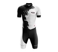 VOXCAUTQ Conjunto de traje de triatlón de manga corta para hombre,Cycling Skinsuit Triatlón for Hombres,Pro Manga Corta Traje de Ciclismo,MTB Mono para Correr,Andar en Bicicleta,Nadar (Typ-11,XXL)