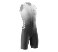 VOXCAUTQ Traje de Triatlón Hombre sin Mangas - Tejido Lycra Transpirable para Natación, Ciclismo y Carrera | Absorbe la Humedad & Alta Elasticidad (10,L)