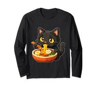 Voxel Art Anime Gato Comiendo Fideos Ramen Manga Larga