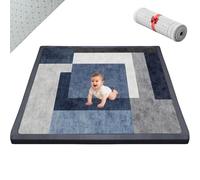 Voxirum Alfombra de Sala de Alfombra Suave Lavable Moderna Antideslizante Manta de Juegos Alfombra Yoga Ejercicio y Gateo de Terciopelo Coral Grueso Moderna 2cm 180 x 280cm