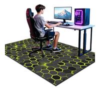 Voxirum Alfombra Deco Teen Gamer Room 3D Gaming Floor Carpet Habitación Juvenil Living Room Alfombra Suelo Antideslizante Sofá Alfombras Gaming Oficina Suelo Alfombra Silla Gaming Verde 50 x 80cm