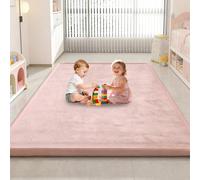 Voxirum Alfombra Gateo Infantil, Alfombra de Tatami Suave, Suelo Extra Acolchado de Foam 2.5 CM Grosor, Antideslizante, Niños Pequeños para Parque, Gateo & Baby Gym Rosa 180 x 200 cm