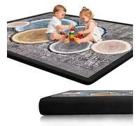 Voxirum Alfombra Gateo Infantil, Alfombra de Tatami Suave, Suelo Extra Acolchado de Foam 2 CM Grosor, Antideslizante, Niños Pequeños para Parque, Gateo & Baby Gym 80 x 100cm