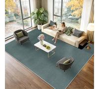 Voxirum Alfombras Grande Antideslizante, Alfombra Salon Vintage Rectangular, Alfombras de Área Lavables en Máquina, Alfombra de de Pelo Corto para Cocina Comedor Silla Escritorio Azul Gris 70 x 120cm