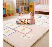 Voxirum Engrosamiento Coral Terciopelo Alfombra Manta de Rastreo para Niños Alfombras, Tapete de Juego para Bebé, Tapete de Espuma Viscoelástica de 2.5 CM de Grosor, Tamaño a Medida 150 x 250 cm