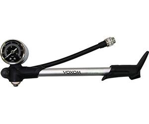 Voxom Tenedor de/Amortiguador Bomba PU7 300PSI Bomba de Aire, Negro de Plata, One Size