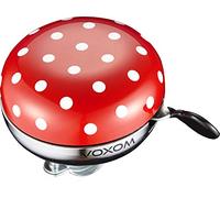 Voxom Timbre KL16 83 mm de diámetro, Acero, Rojo con Puntos Blancos, NH-B688SS