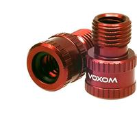 Voxom VAD 1 - Adaptador de válvula Presta a Schrader, Rojo, tamaño único, Unisex, Ventiladapter Vad 1 Rot, Presta zu Schrader Ventil, Rojo, Talla única