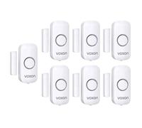 VOXON Alarma para Puertas y Ventanas, Fácil de Instalar, Alarma Antirrobo Magnética para Puertas y Ventanas con 100 dB de Volumen para la Seguridad de los Niños en Casa y Tiendas (7 Unidades)