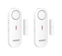 VOXON Sensores Puertas y Ventanas, Alarmas para Casa, Alarma Puerta y Timbre 2 en 1 con LED y Volumen de 3 Niveles, de Instalación Rápida, Sensor Puerta para Hogar, Oficina, Garaje, Tienda (2 PCS)