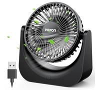 VOXON Ventilador de Mesa USB, Mini Ventilador USB, 5 Velocidades, Ventilador Portátil, Mini Ventilador Silencioso, Potente Fan con Cable de 1.5M, Ventiladores para Oficina Hogar Viajar Cámping