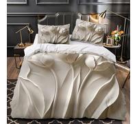 VOXYTMLWG 3 Piezas Microfibra Tulip Wall Funda Edredon Impresión 3D Funda Almohada Suave Modern Minimalist Decor Funda Edredon for niños y niñas King（220x240cm）