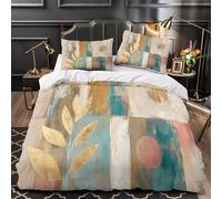 VOXYTMLWG Juego 3 Piezas Microfibra de poliéster Abstracto Wall Funda Edredon Cremallera Oculta Fundas Almohada Transpirable Modern Minimalist Decor Funda Edredon for jóvenes King（220x240cm）