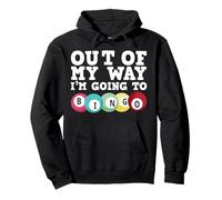 Voy a Bingo Jugador de Juegos Bingo Amante de los Deportes Sudadera con Capucha
