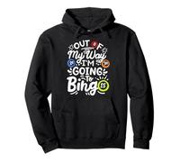 Voy a Bingo Jugador de Juegos Bingo Amante de los Deportes Sudadera con Capucha